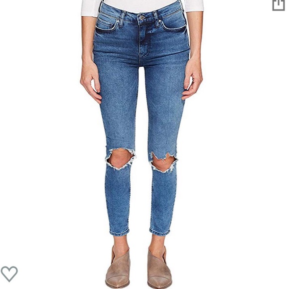 Free People Denim - Free People High Rise Busted Skinny Jeans 26 NWT
